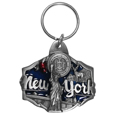 New York Statue of Liberty Metal Key Chain with Enameled Details